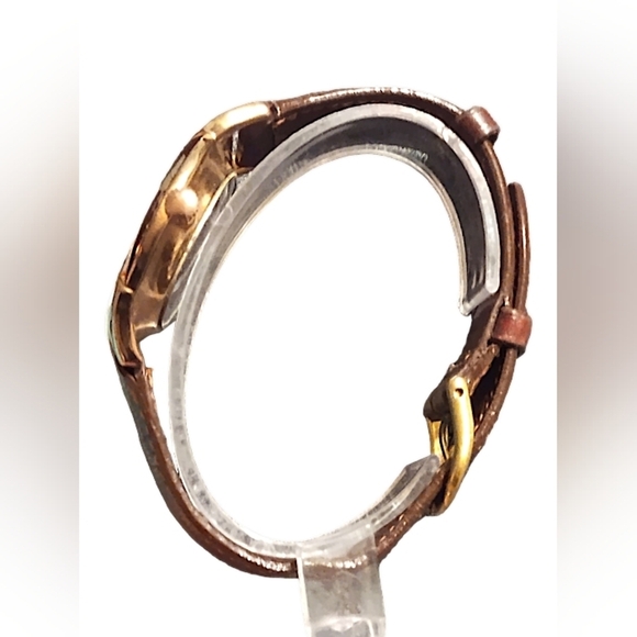 Anne Klein MOP Women's 30mm Gold Tone Mother of Pearl Watch - Picture 3 of 6